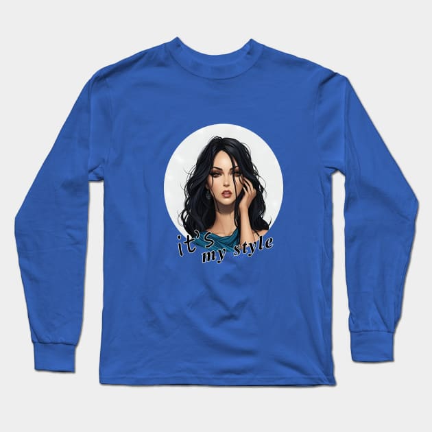 it's my style, cute lady Long Sleeve T-Shirt by Zerobits